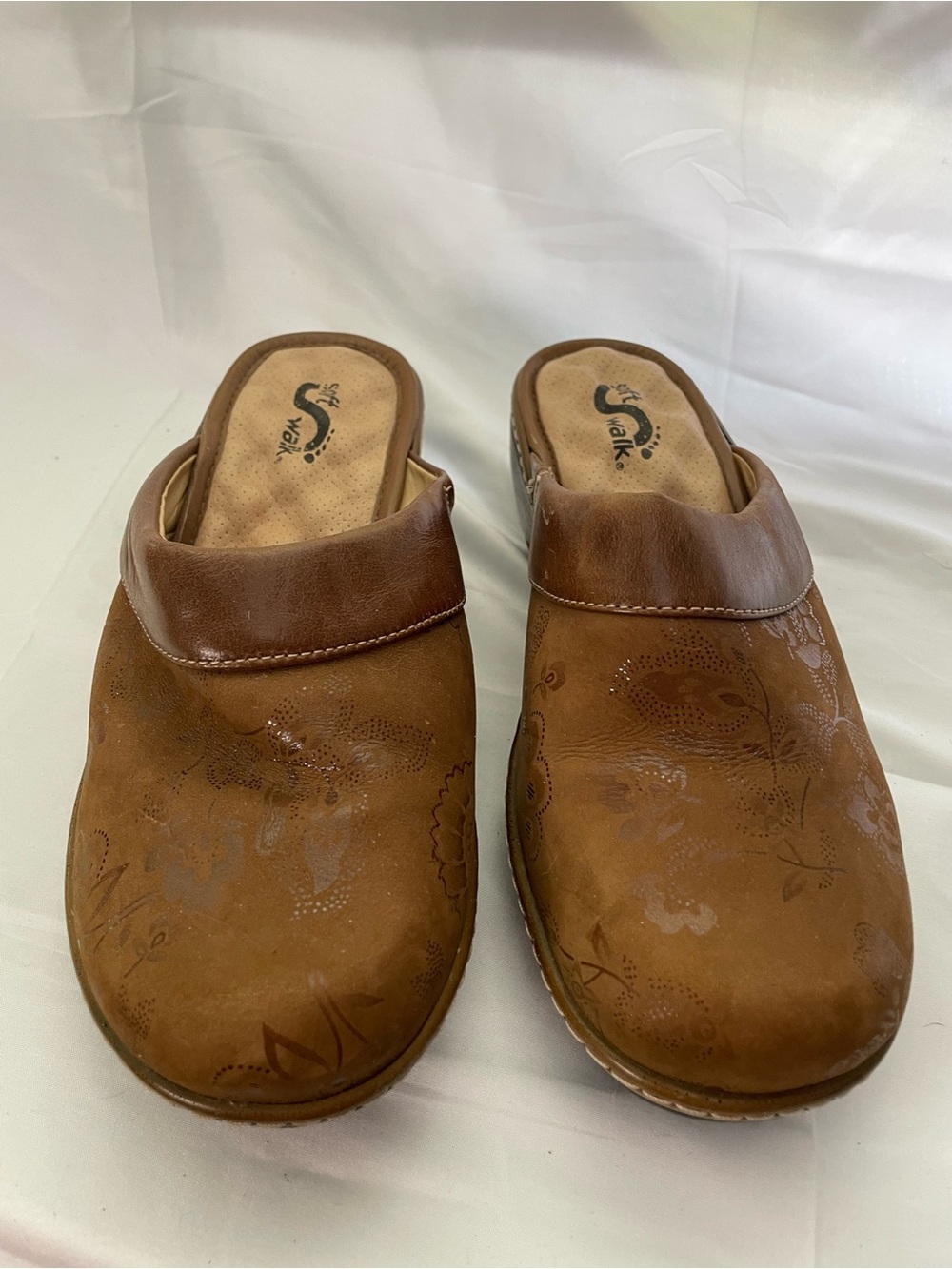 Comfortable Brown Slip-On Clogs